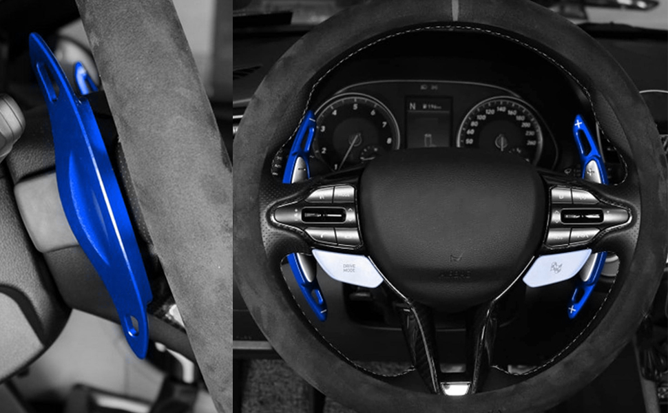 HIBEYO Paddle Shifter Extensions for Hyundai I30 Wagon N Line Veloster KONA N
