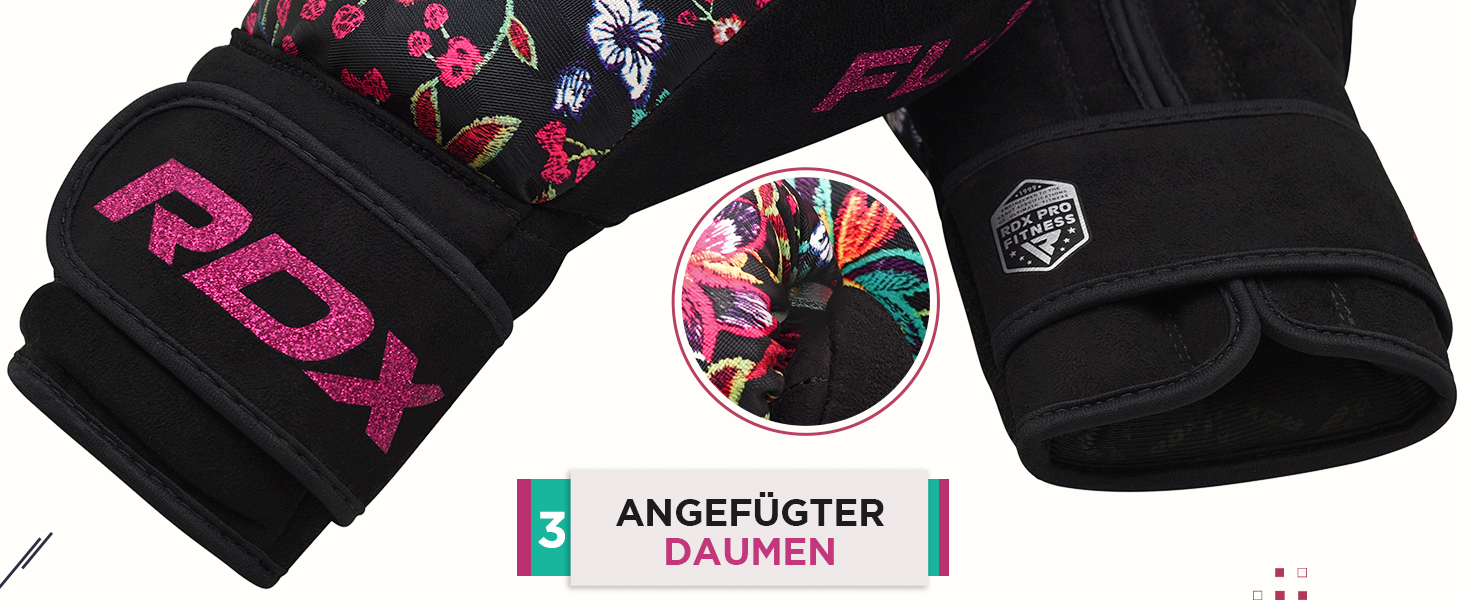 RDX Boxhandschuhe Frauen Damen, Kickboxen Muay Thai Sparring