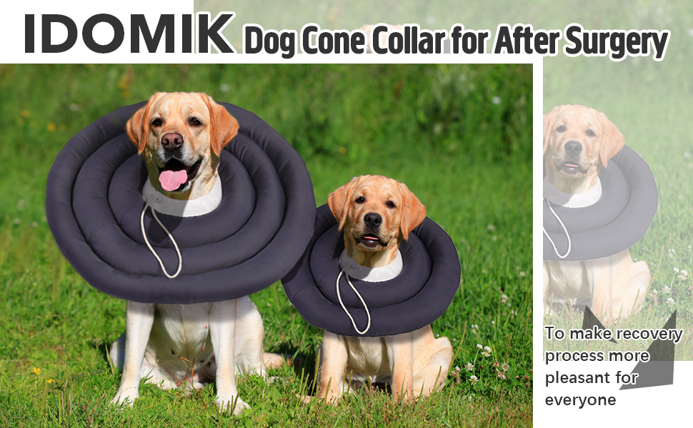IDOMIK Dog Recovery Collar, Waterproof Soft Dog Cone After