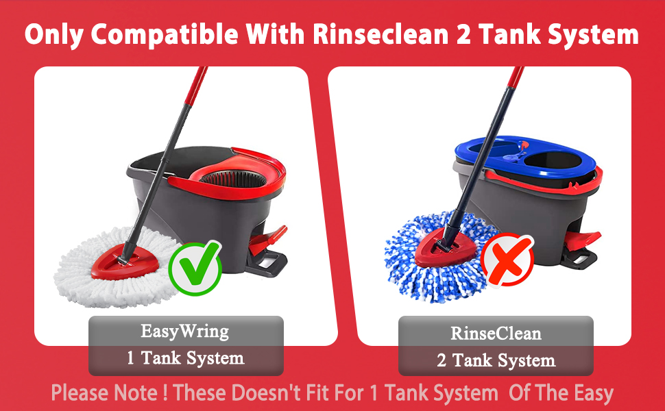 O Cedar Mop Replace Head Compatible with O Cedar EasyWring