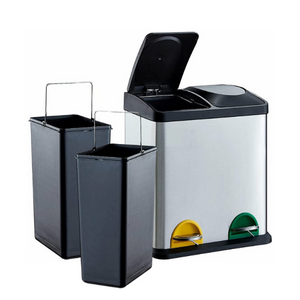 Bin with 2 compartments