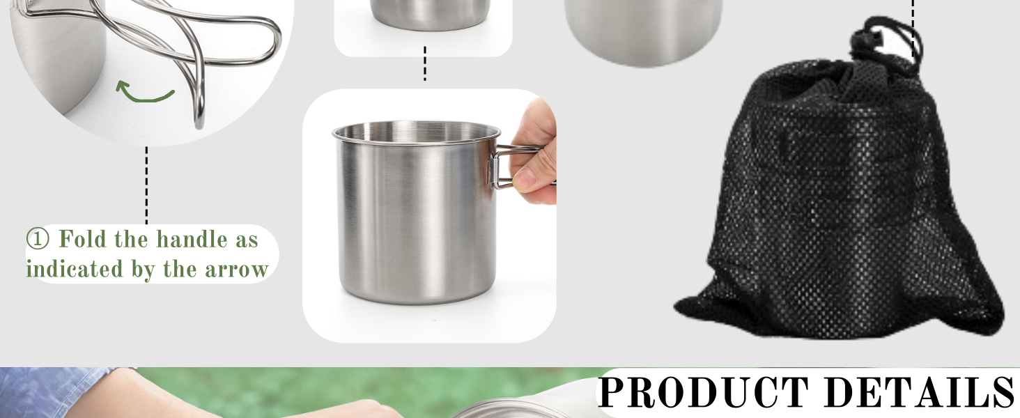 Stainless Steel Camping Cups