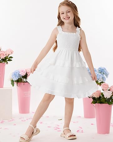 girls white dress
