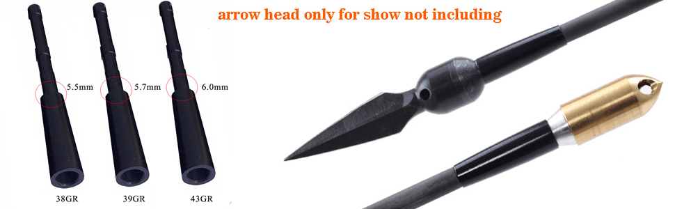 aluminium arrow insert broadhead