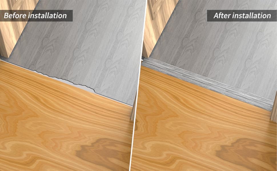 2M PVC Floor Transition Strip Laminate Floor Cover Strips Self Adhesive