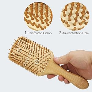 Massages Scalp Anti-Static Hair Detangle for All Types