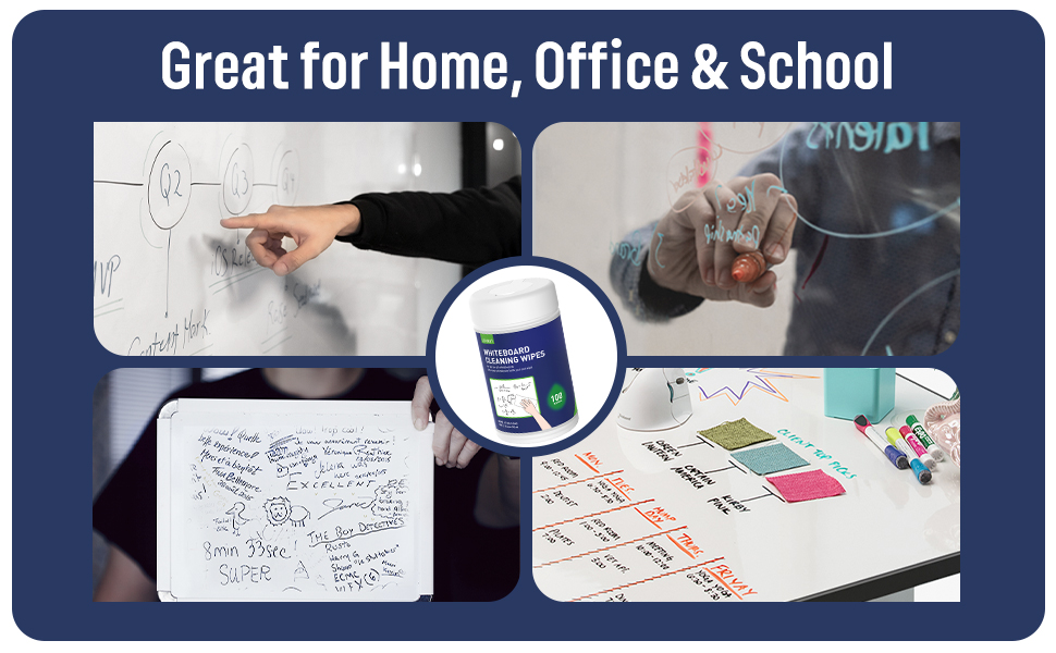 Loukin Whiteboard Cleaning Wipes, Dry Erase Board Cleaning Wipes, Nontoxic White