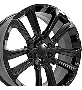OE Wheels CV68 24 Inch Rim Fits Suburban 1500 High Country Style 6x139.7 24x10 Satin Black - Holl...