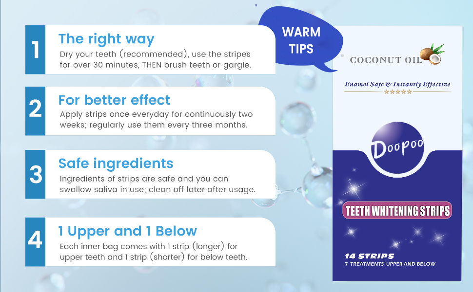 warm tips for teeth whitening