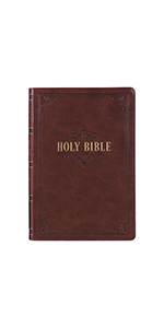 Burgundy Faux Leather Full-size Giant Print King James Version Bible with Thumb Index