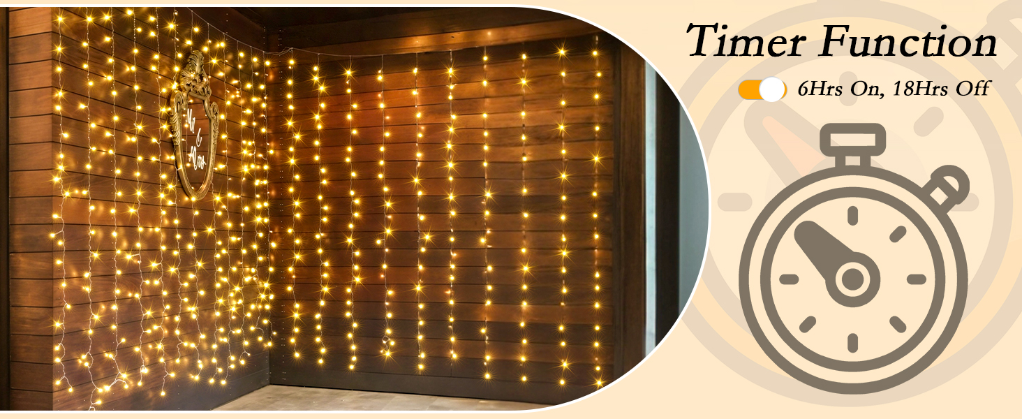 curtain string lights