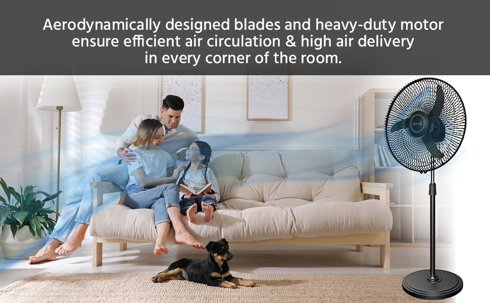 Buy Lifelong LLPF906 400mm Pedestal fan High Speed Operation Compact