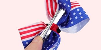 4th of July Hair Bows for Girls