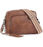 CLUCI Crossbody Bags for Women, Vegan Leather Shoulder Handbags 2024，Purses for Women with Adjust...