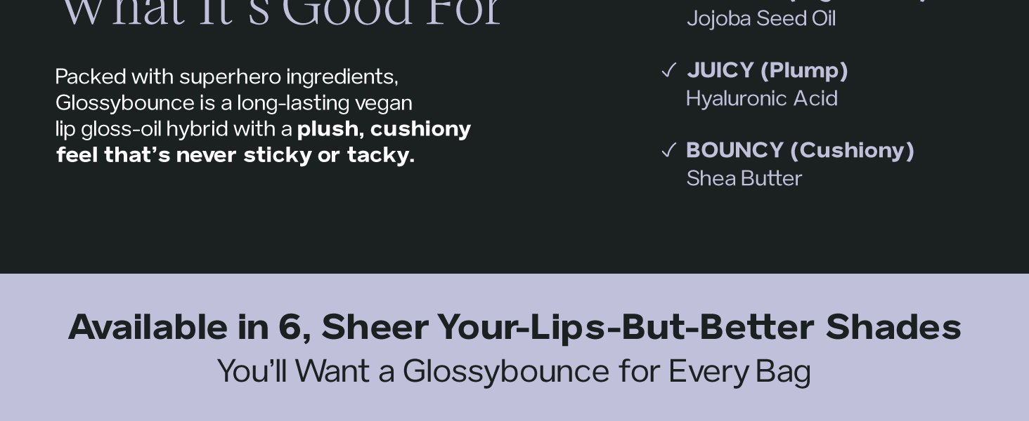 6 sheer shades