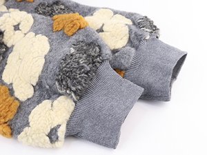 puff long sleeve fleece bomber jacket coat