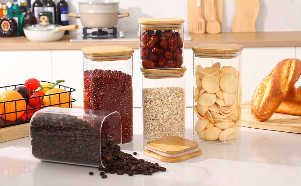 Glass Food Storage Jars