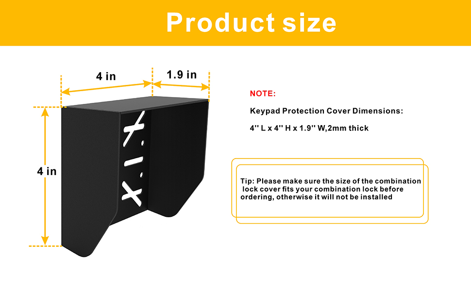 Waterproof Cover for Keypad Mounting Pedestal