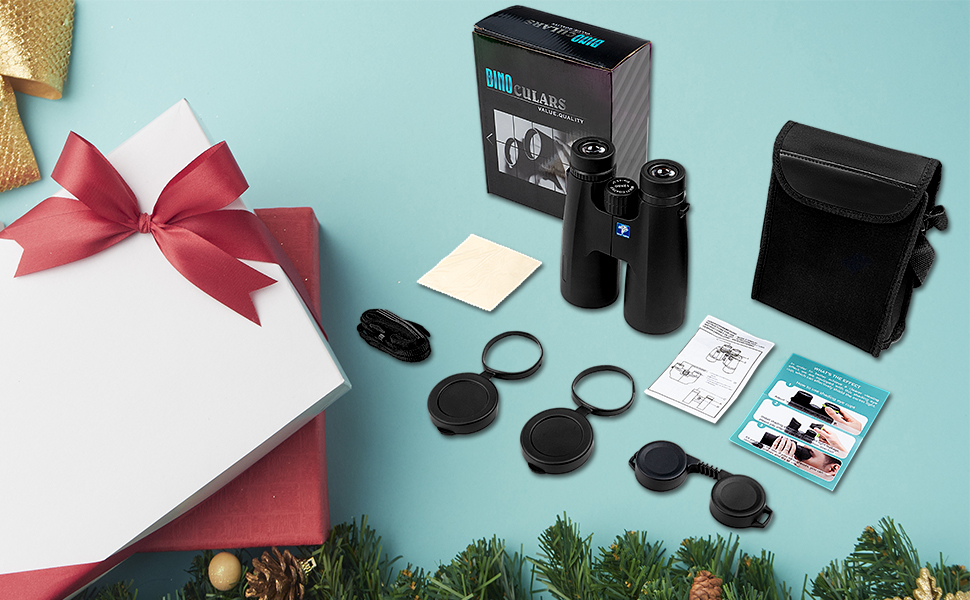 Waterproof HD Binoculars Telescope with Low Light Night Vision for Hunting Bird Watching