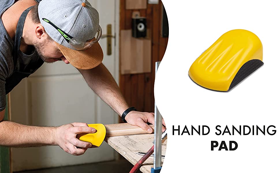 KROST Mouse Hand Sanding Pad Hook and Loop Sanding Block Hook Backing