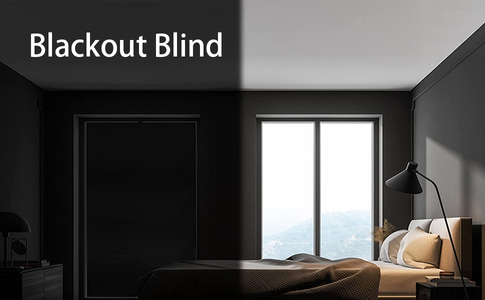 Portable Blackout Blinds Temporary Black out Material 300x150cm Cut