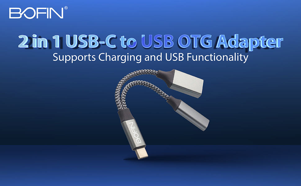 2-in-1 USB C to USB OTG Adapter , USB C OTG Adapter, usb adapter