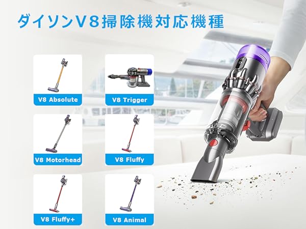 【動作OK！✨】ダイソン v8 fluffy SV10 取扱説明書付！ Dyson V8 Slim Fluffy Black (SV10K EXT BK) | 436158-01