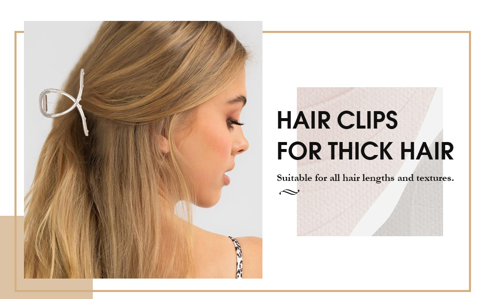 hair claw clips for thick hair 
