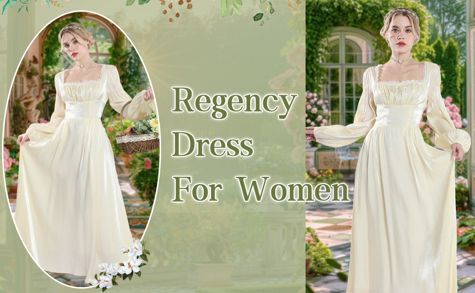 regency dress for women