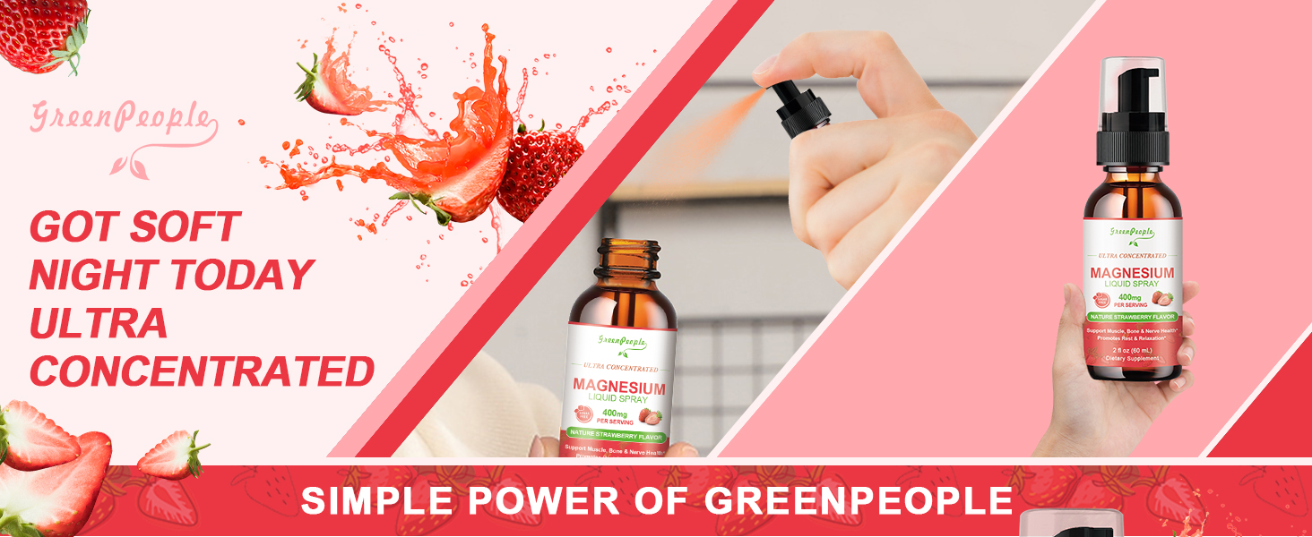 Magnesium glycine liquid spray