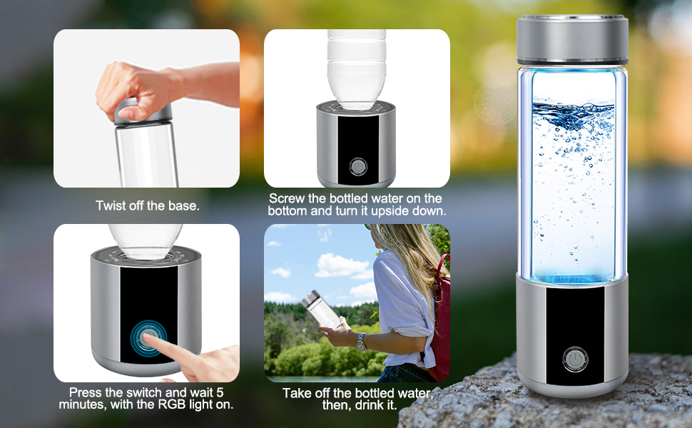 Janebrty Hydrogen Water Bottle