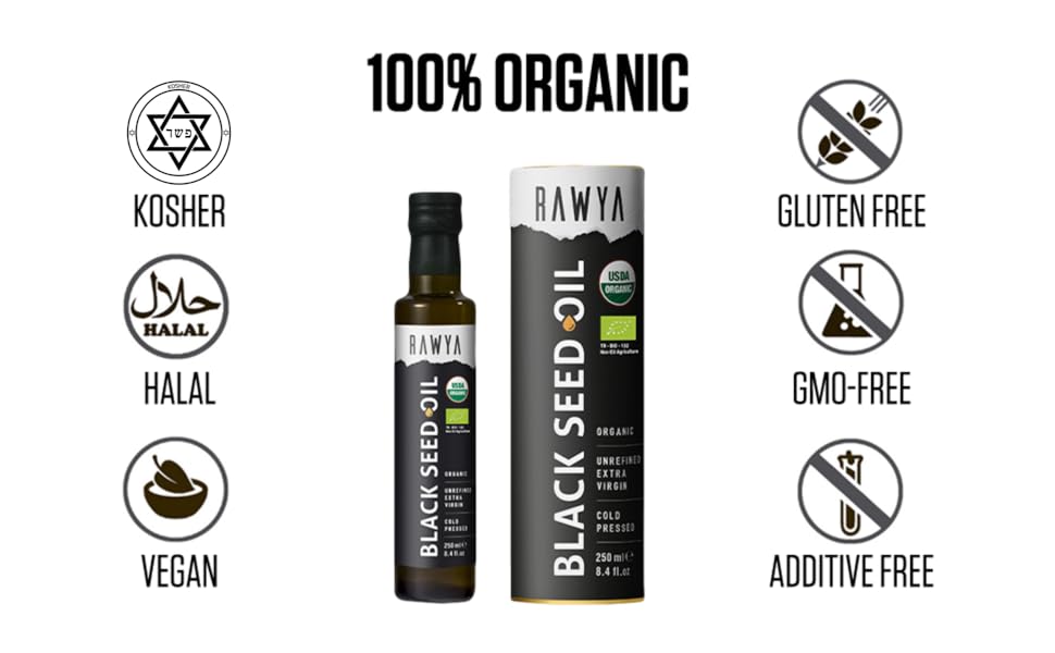 Rawya Organic Black Cumin Seed Oil