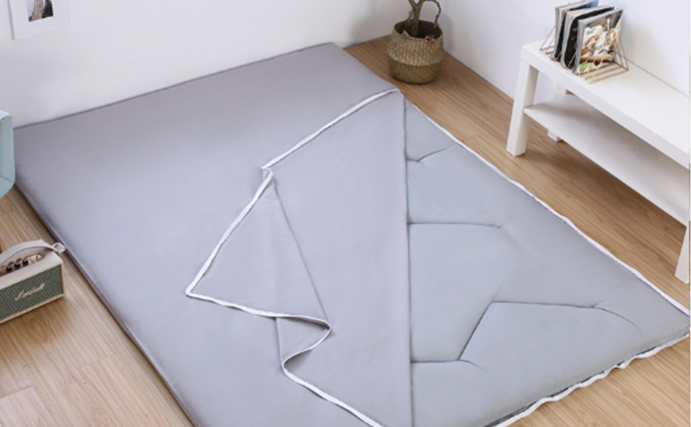 Floor Futon Mattress Cover with Zipper Twin, Futon Covers