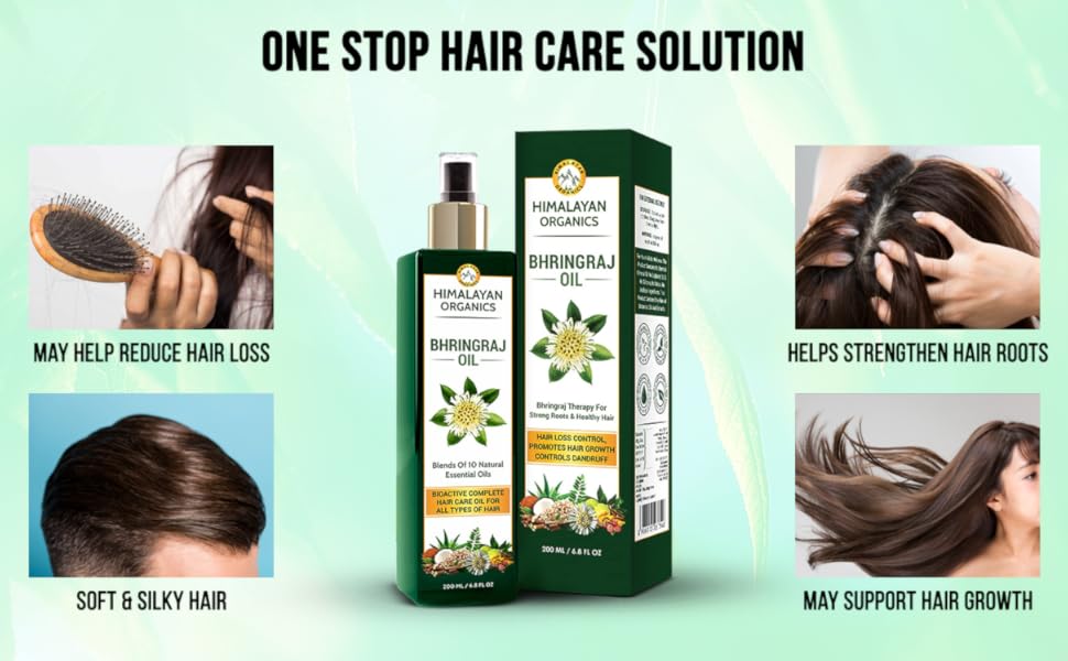 Himalayan Organics Bhringraj Oil For Hair Growth 200ml Ayurvedic Formula Amazon In Beauty