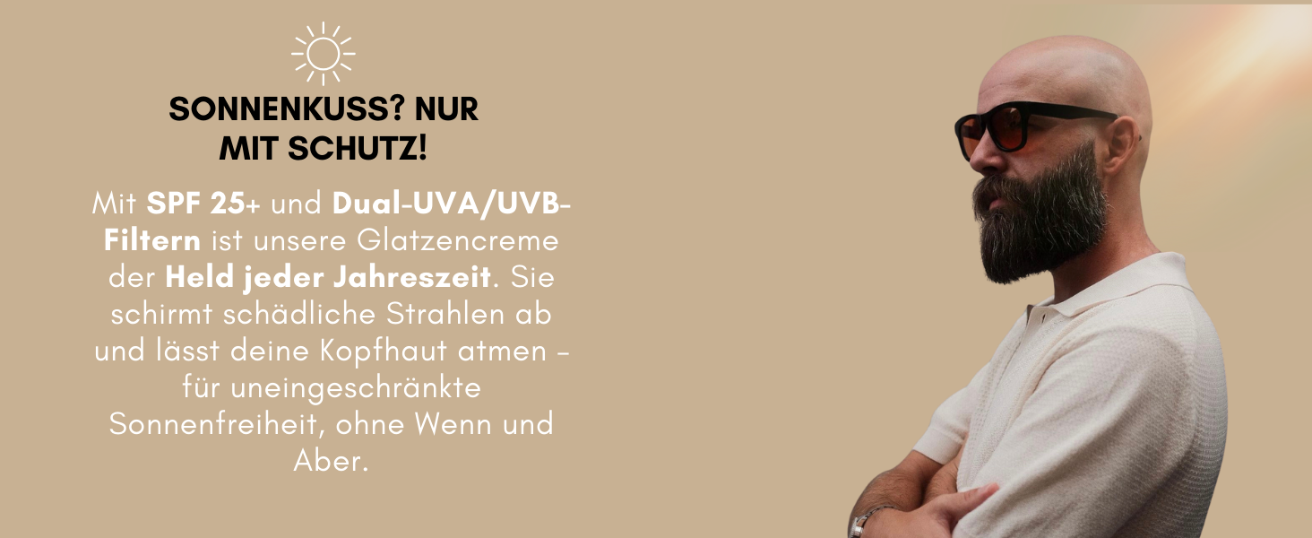 Sonnenschutz Glatze