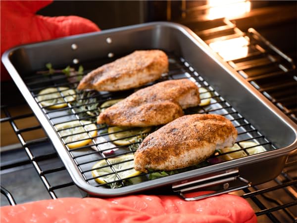 Amazon.com: Chef Pomodoro Nonstick Carbon Steel Large Roasting Pan Amazon.com: Chef Pomodoro Nonstick Carbon Steel Large Roasting Pan