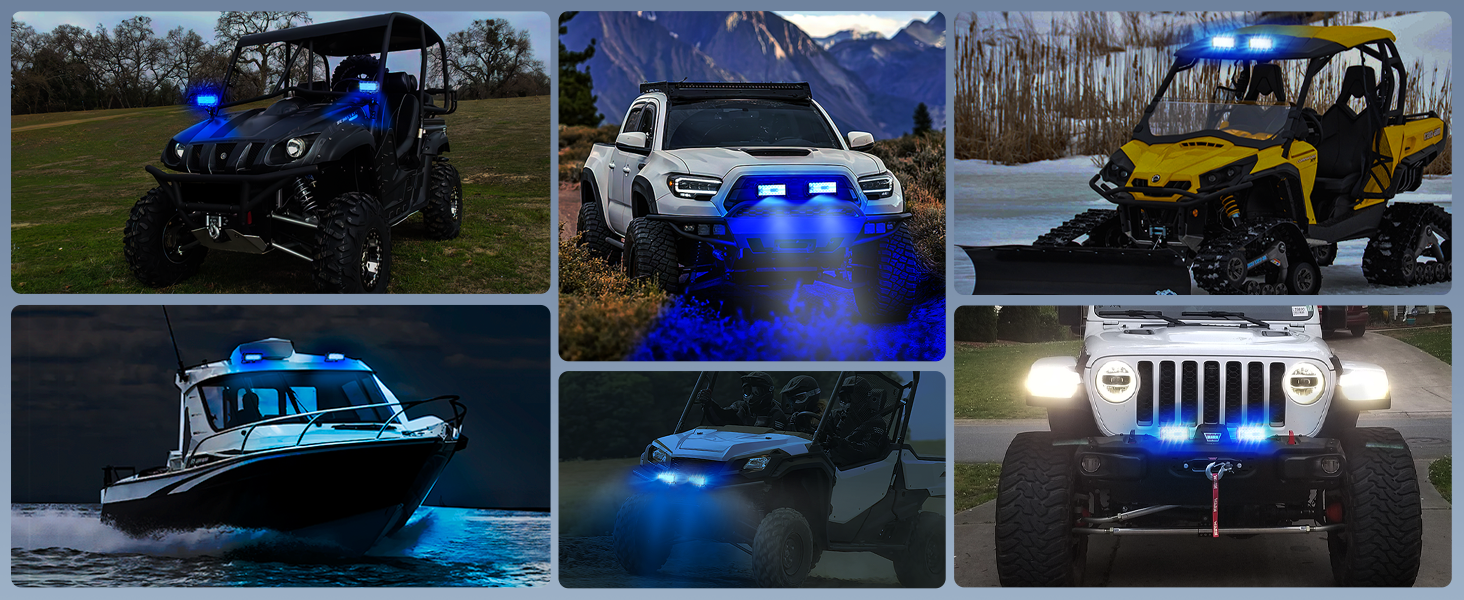 blue light pods Hunting Lights led fog lights for trucks led spot lights
