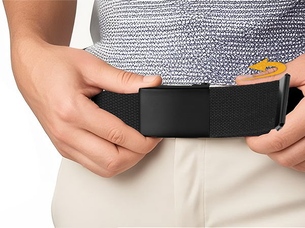 L'AIGLON woven elastic belt (BLACK×NAVY) L'AIGLON woven elastic belt (BLACK×NAVY) | everyone