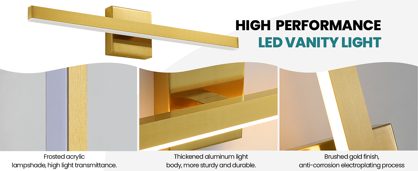 bathroom lighting brushed gold vanity lighting fixture