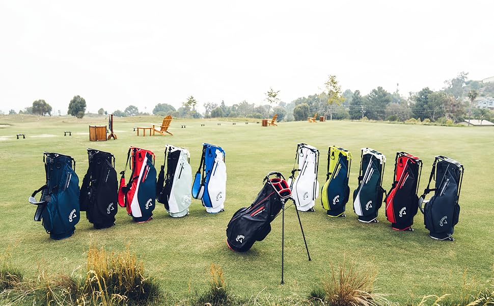 Callaway Golf Hyperlite Zero Stand Bags in different colors
