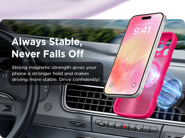 iPhone 16 Pro Max Magnetic Phone Case Slim Shockproof Women Men Protective Case Cover 6.9 inch