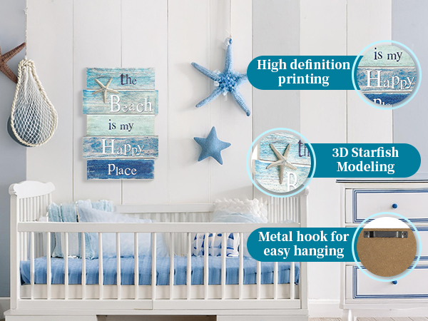 Amazon.com: MODE HOME Coastal Wall Decor for Home, Beach