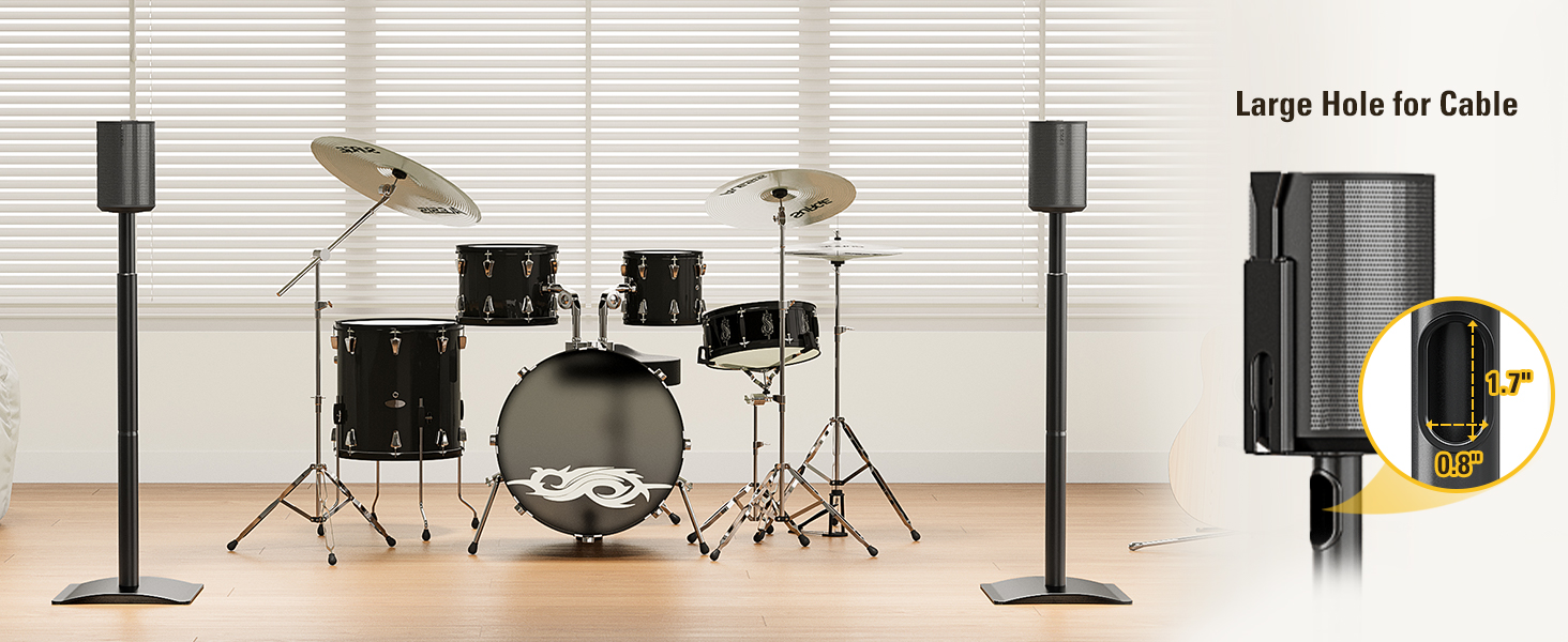 Mounting Dream Speaker Stands for SONOS ONE, ONE SL, Play1, Era 100, Set of 2 Surround Sound