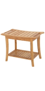 002BR bamboo shower stool