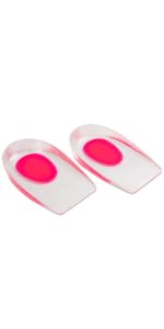 gel heel cups pink
