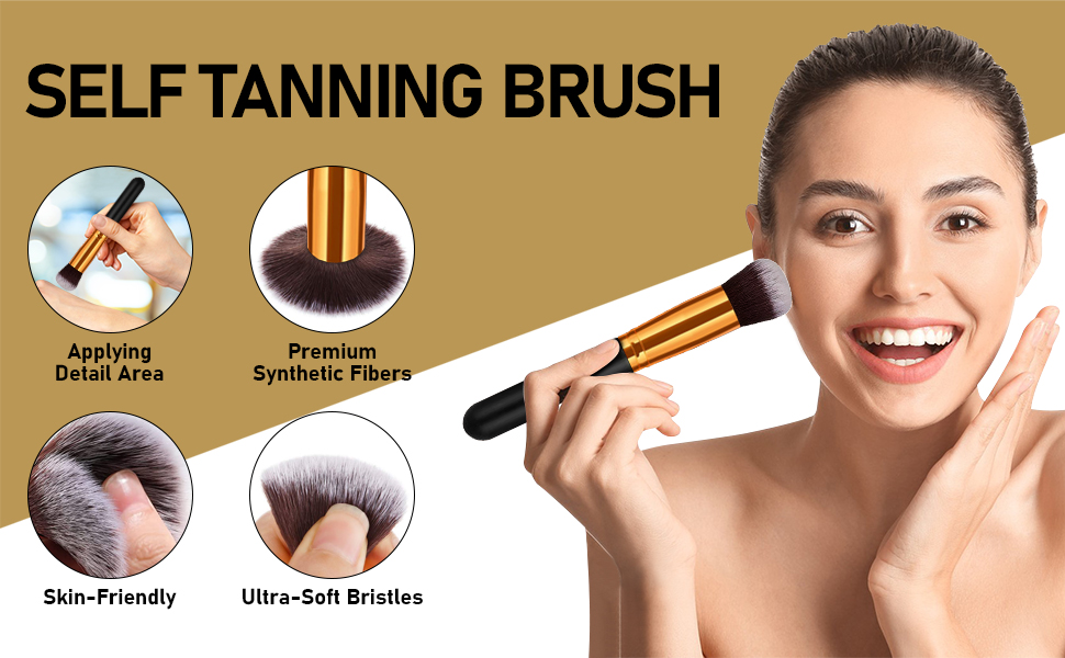 Pjordo Self Tanner Set, 6.8Fl Oz Self Tanner Mousse with