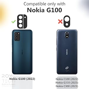 Nokia G100 / C300 Rome Tech Armor Case - Black