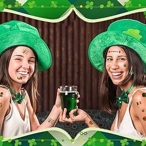 St Patricks Day Shamrock Earrings for Women