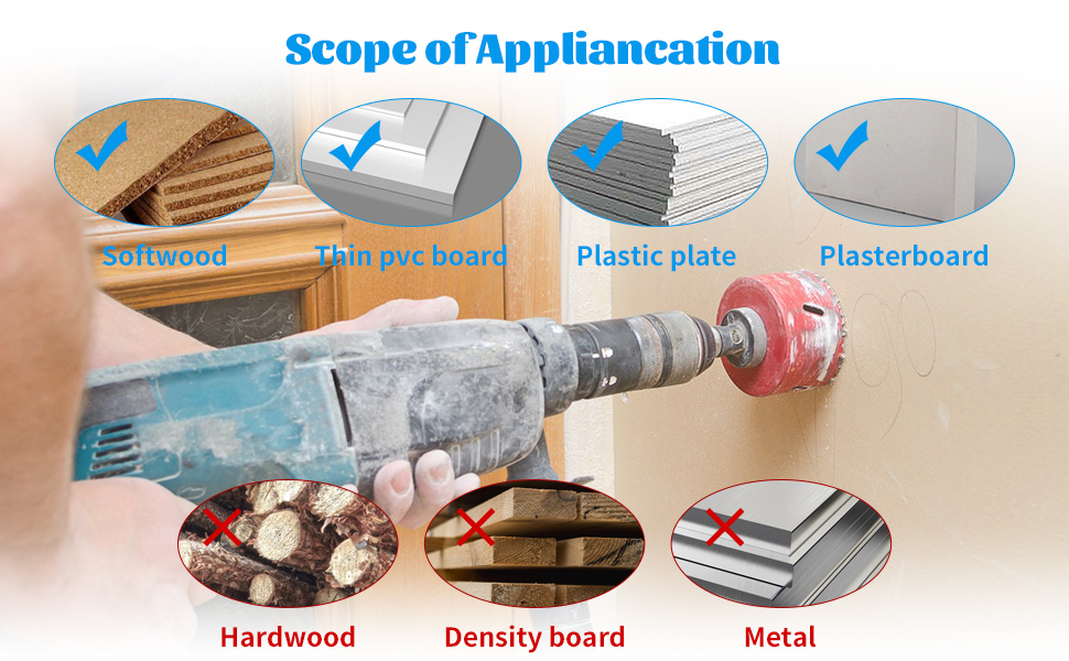 Hole Saw 6 Inch for Recessed Lighting, 152mm HSS BiMetal Hole Saw for