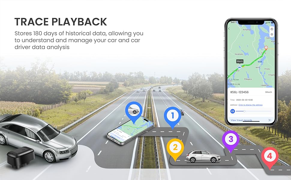 SEEWORLD R56L GPS Tracker Car GPS Tracker for Vehicle 4G Real time Tracking Devices Mini Car